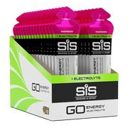 SiS GO Energy + Electrolyte Gel - Raspberry | Box of 30 Science in Sport