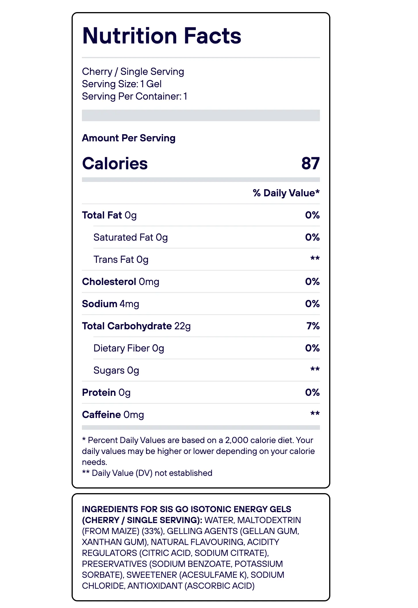 SiS GO Isotonic Energy Gel - Cherry | Box of 30 Science in Sport