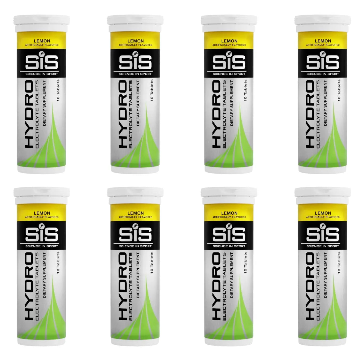 SiS HYDRO Tablets - Lemon | Pack of 8 Tubes Science in Sport