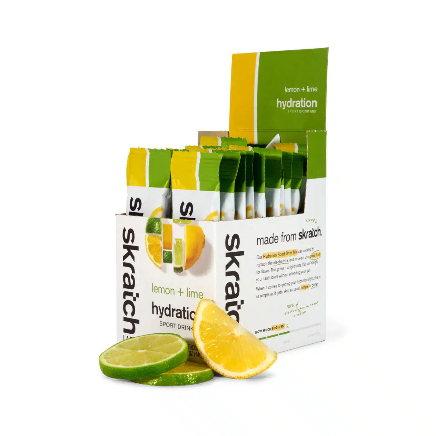 Skratch Labs Hydration Sport Drink Mix - Lemon + Lime | 20 Singles