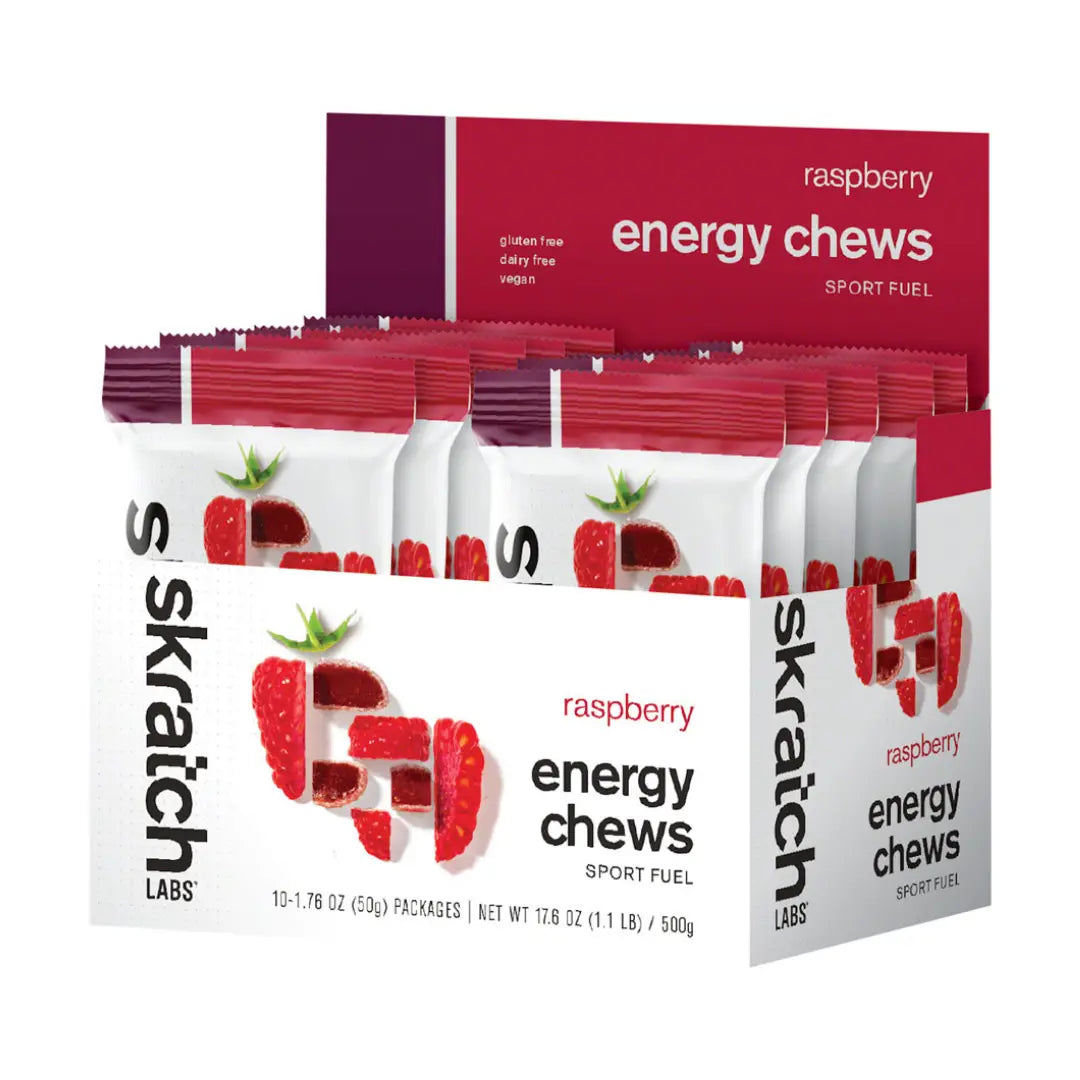 Skratch Labs Energy Chews - Raspberries | 10 Pack