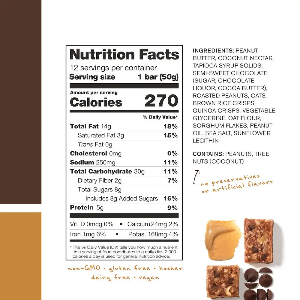 Skratch Labs Energy Bar - Peanut Butter + Chocolate | Individual