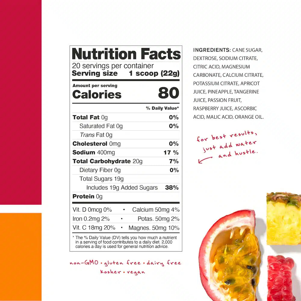 Skratch Labs Hydration Sport Drink Mix - Fruit Punch | 20 Servings