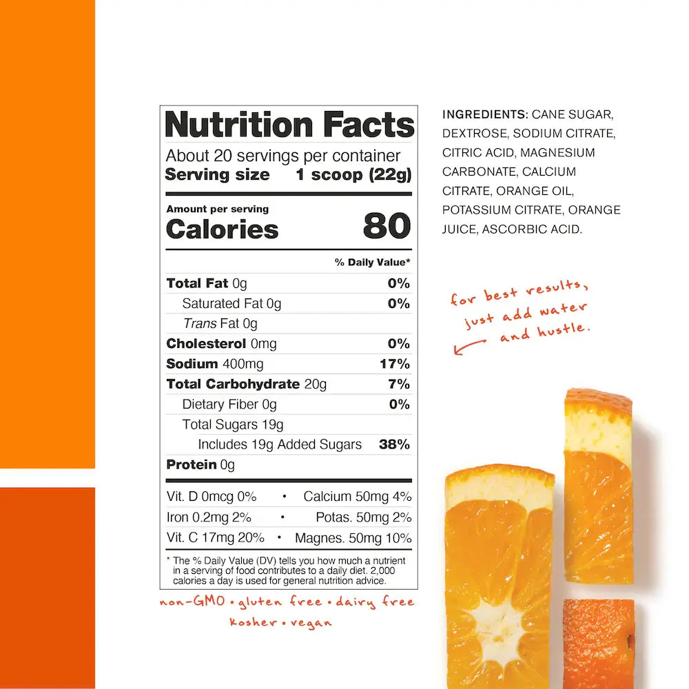 Skratch Labs Hydration Sport Drink Mix - Oranges | 20 Serving Bag
