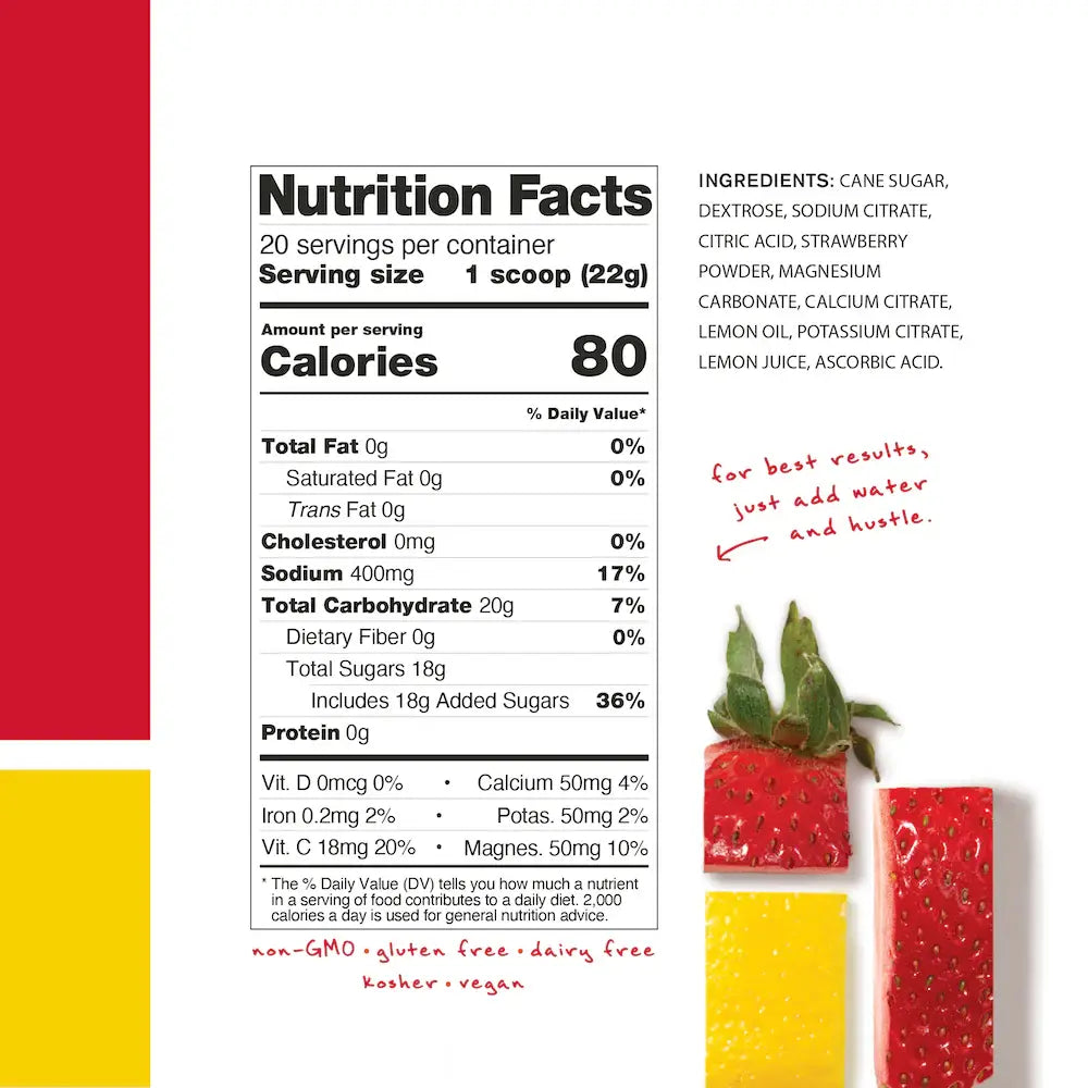 Skratch Labs Hydration Sport Drink Mix - Strawberry Lemonade | 20 Serving