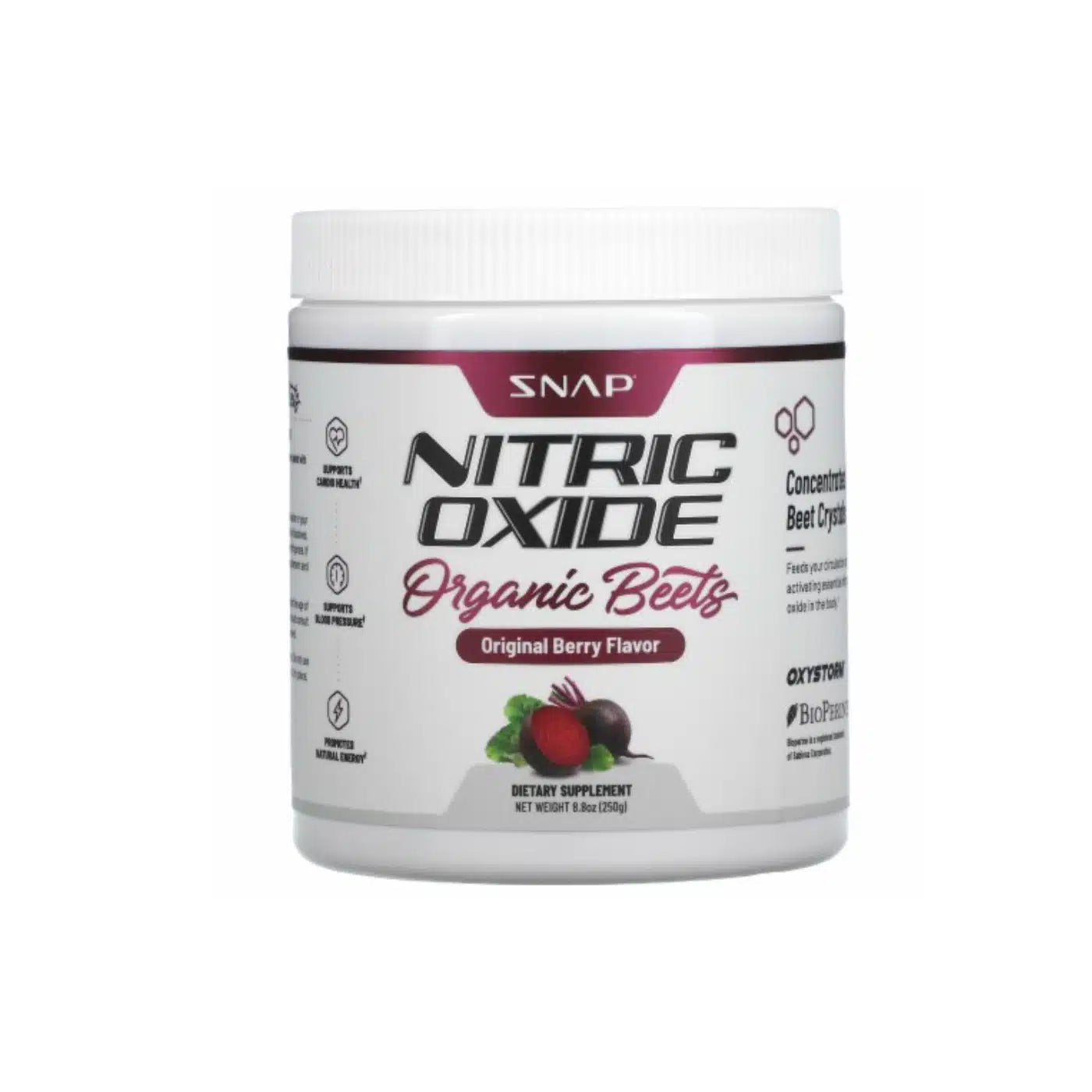 Snap Nitric Oxide Organic Beets - Original Berry Flavor