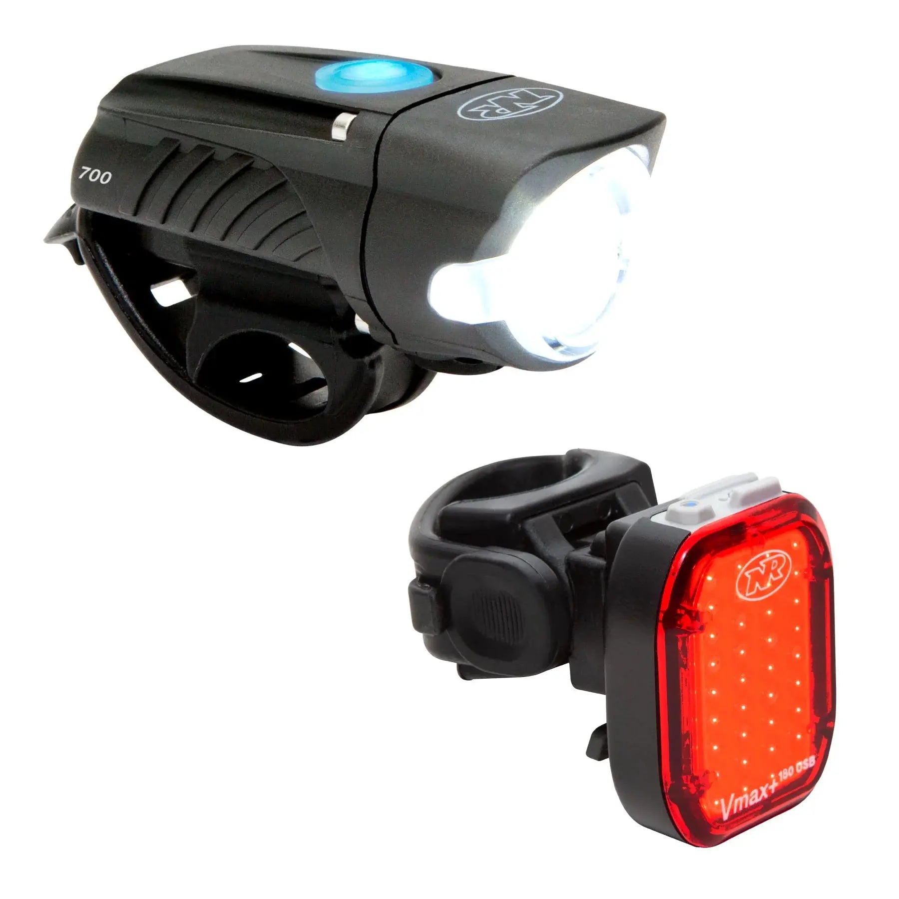 Swift 700 and Vmax+ 180 Combo - Front & Rear Light Set NiteRider