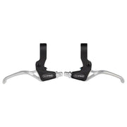 Tektro TS325 Linear Pull Brake Lever Set - Black/Silver Tektro
