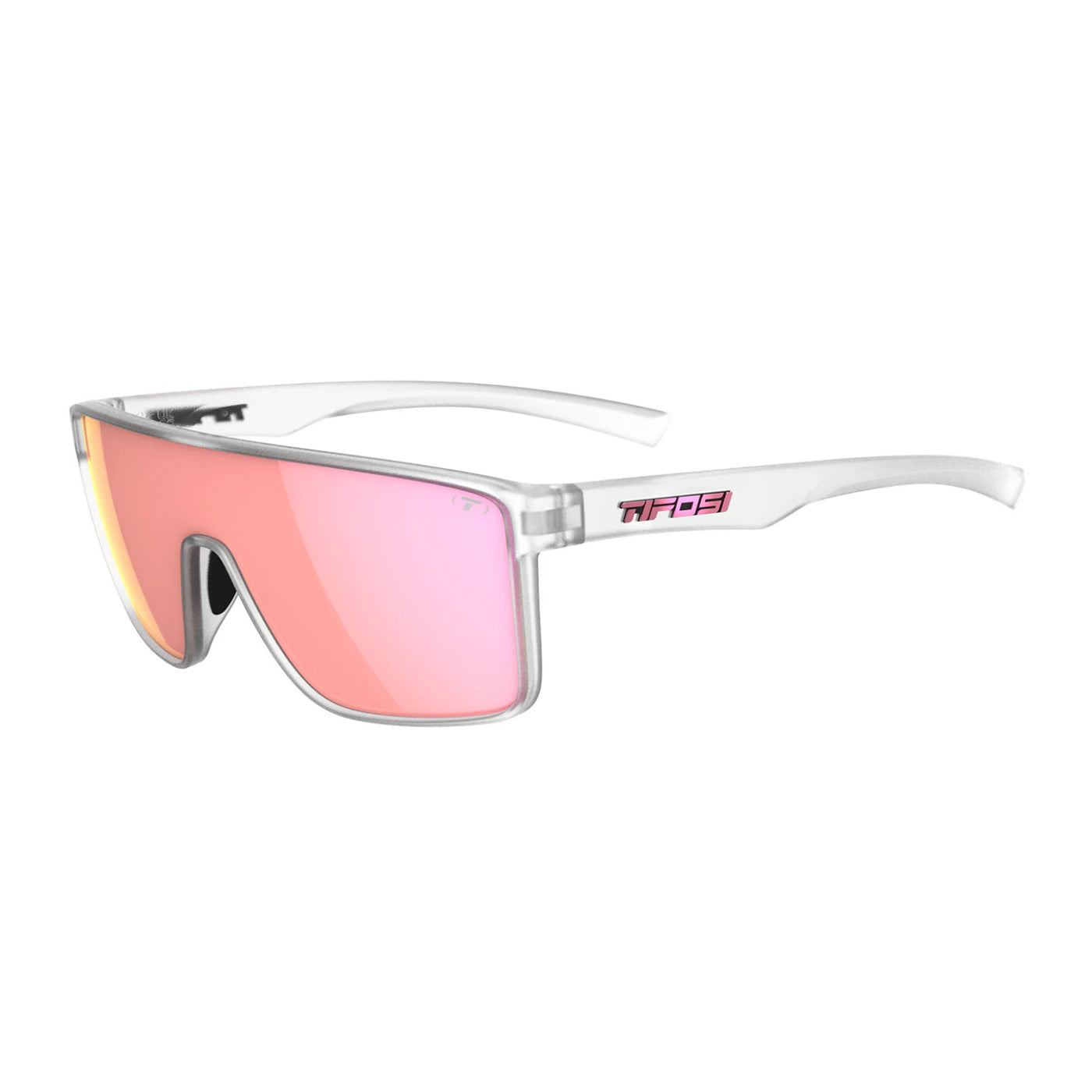 Tifosi Sanctum - Satin Clear | Smoke Tint | Pink Mirror