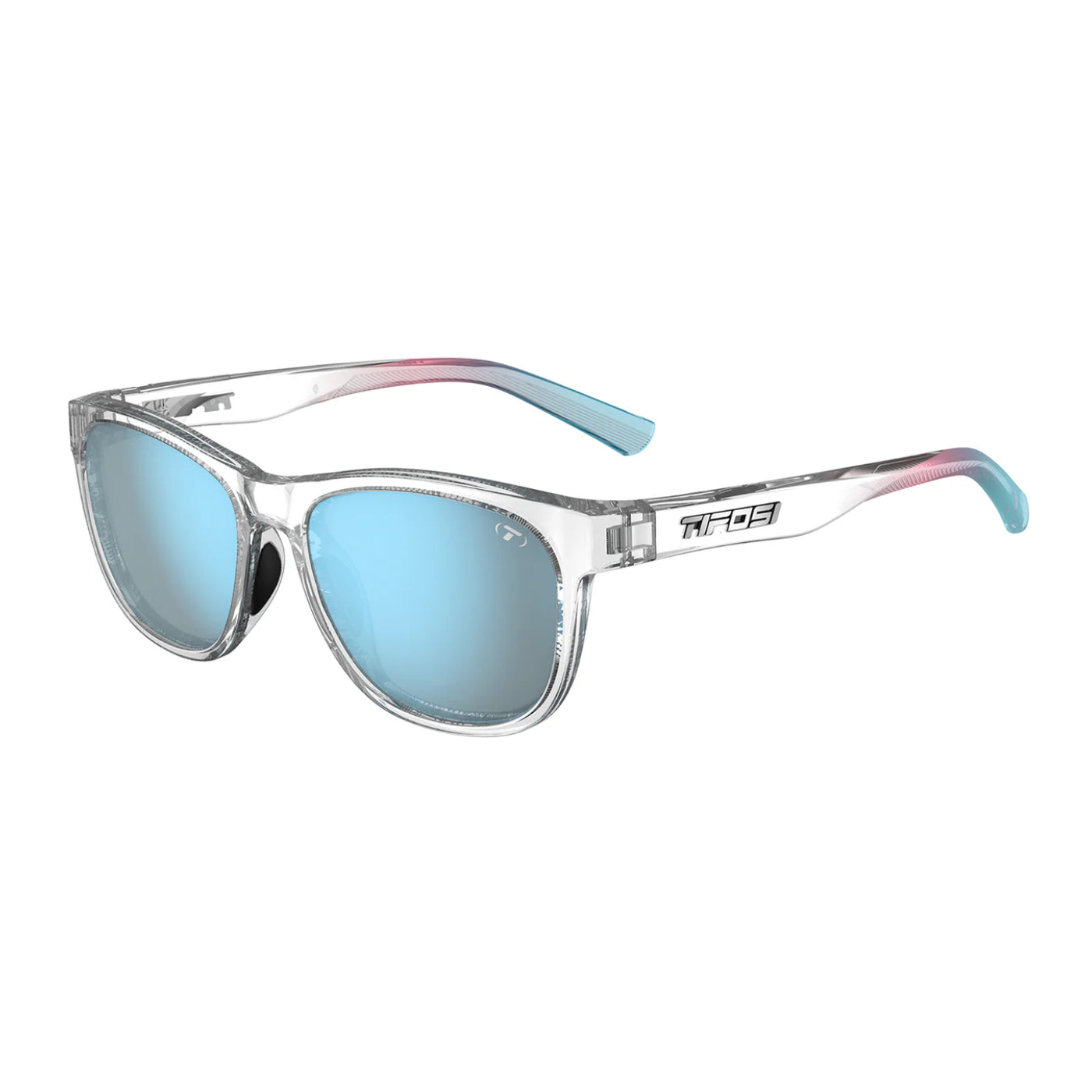 Tifosi Swank - Avant Clear | Smoke Tint | Bright Blue Mirror