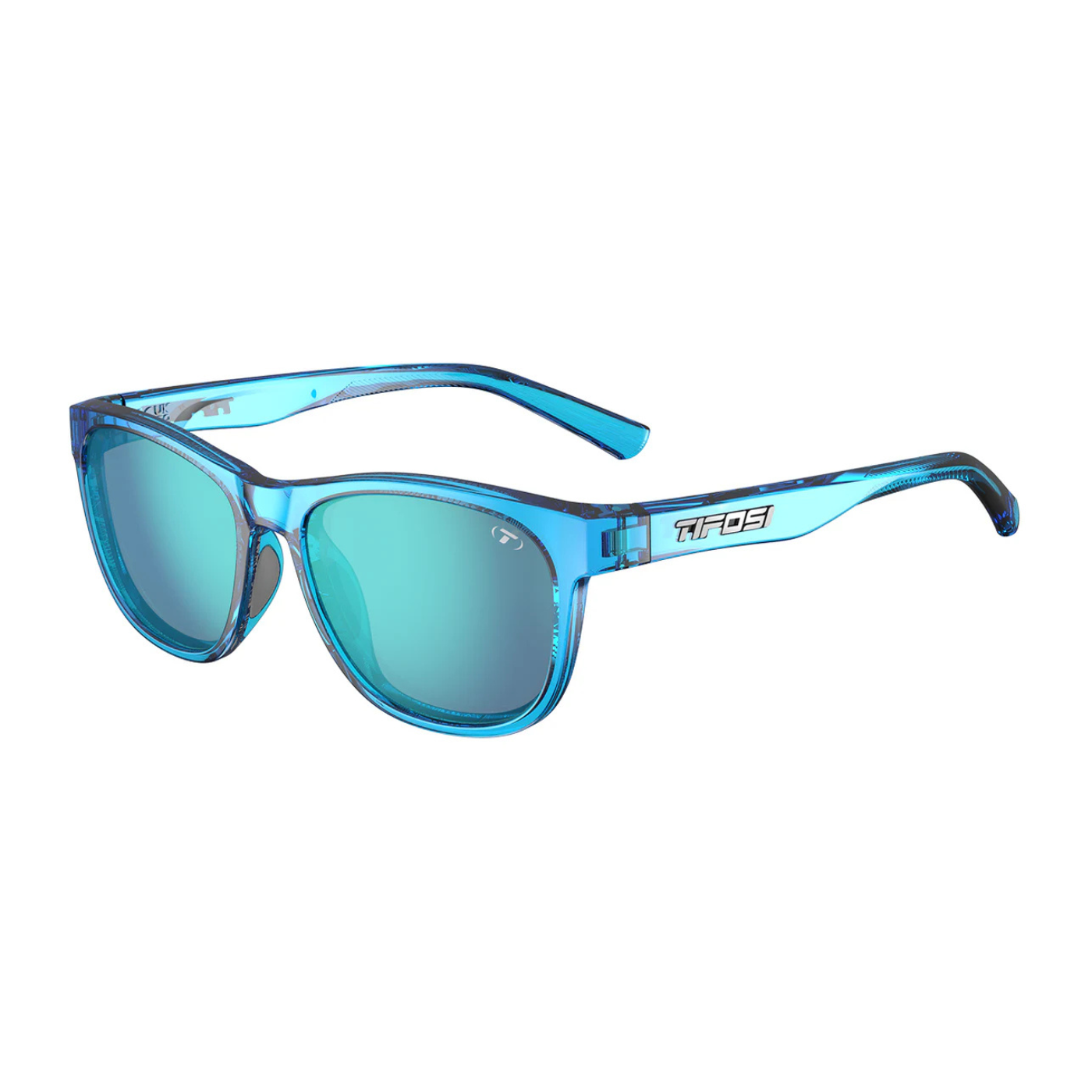 Tifosi Swank - Crystal Sky Blue | Smoke Tint | Bright Blue Mirror
