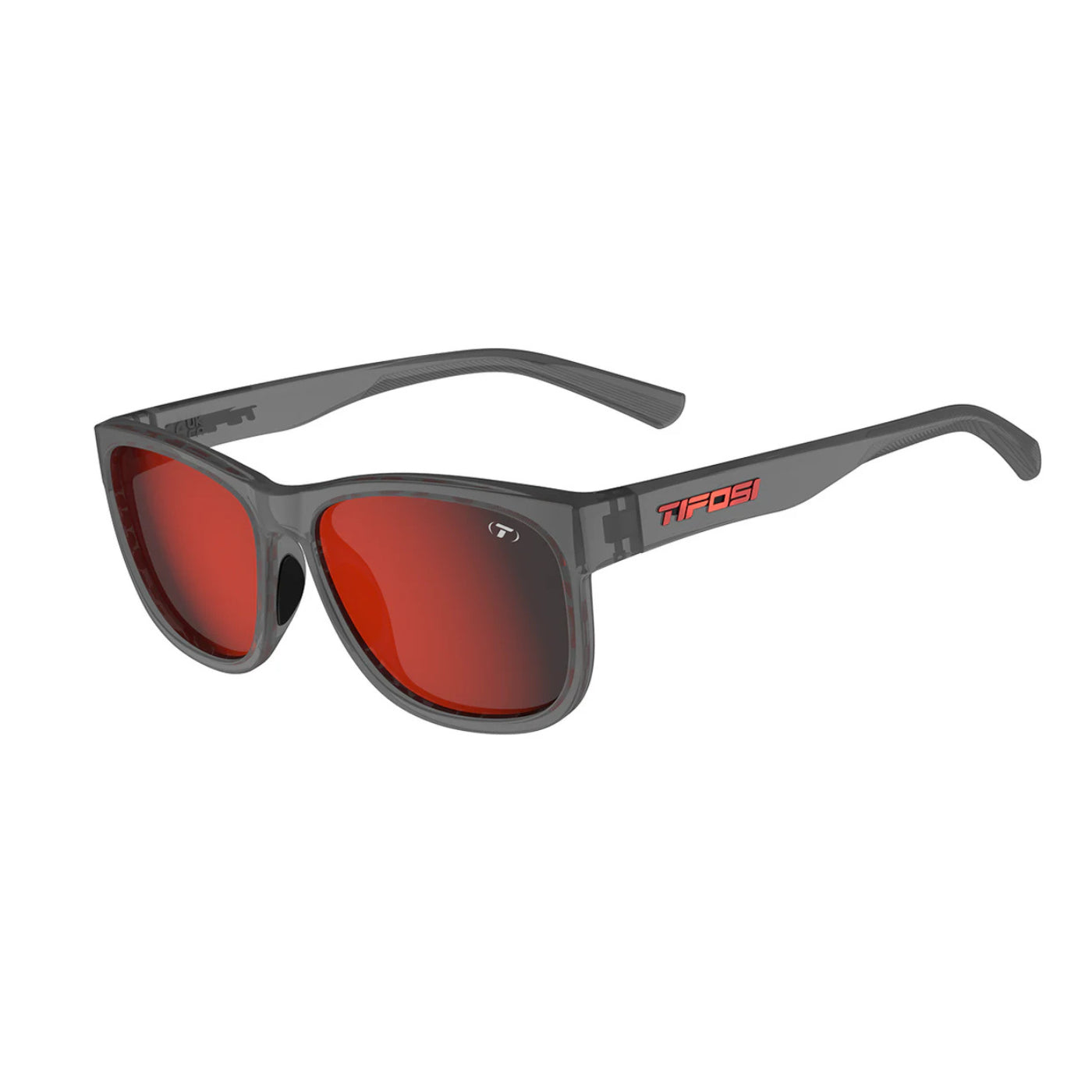 Tifosi Swank XL - Satin Vapor | Smoke Tint | Red Mirror