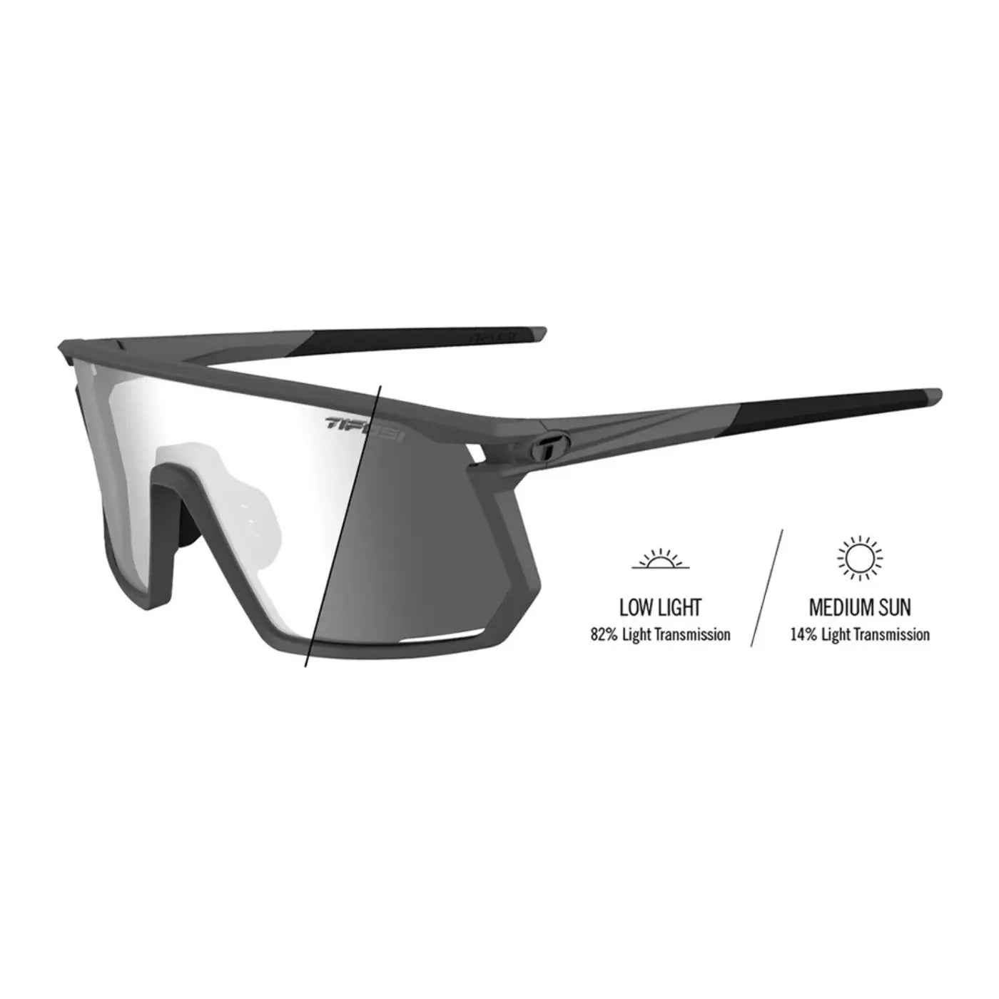 Tifosi Moab - Matte Gunmetal | Light Night Fototec Lens Tifosi