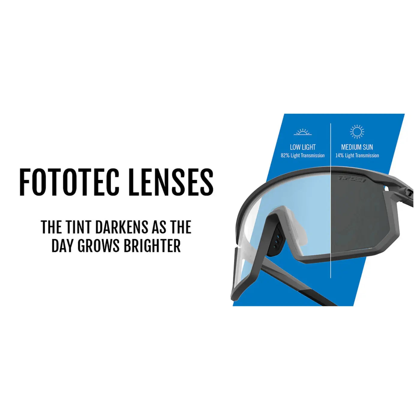 Tifosi Moab - Matte Gunmetal | Light Night Fototec Lens Tifosi