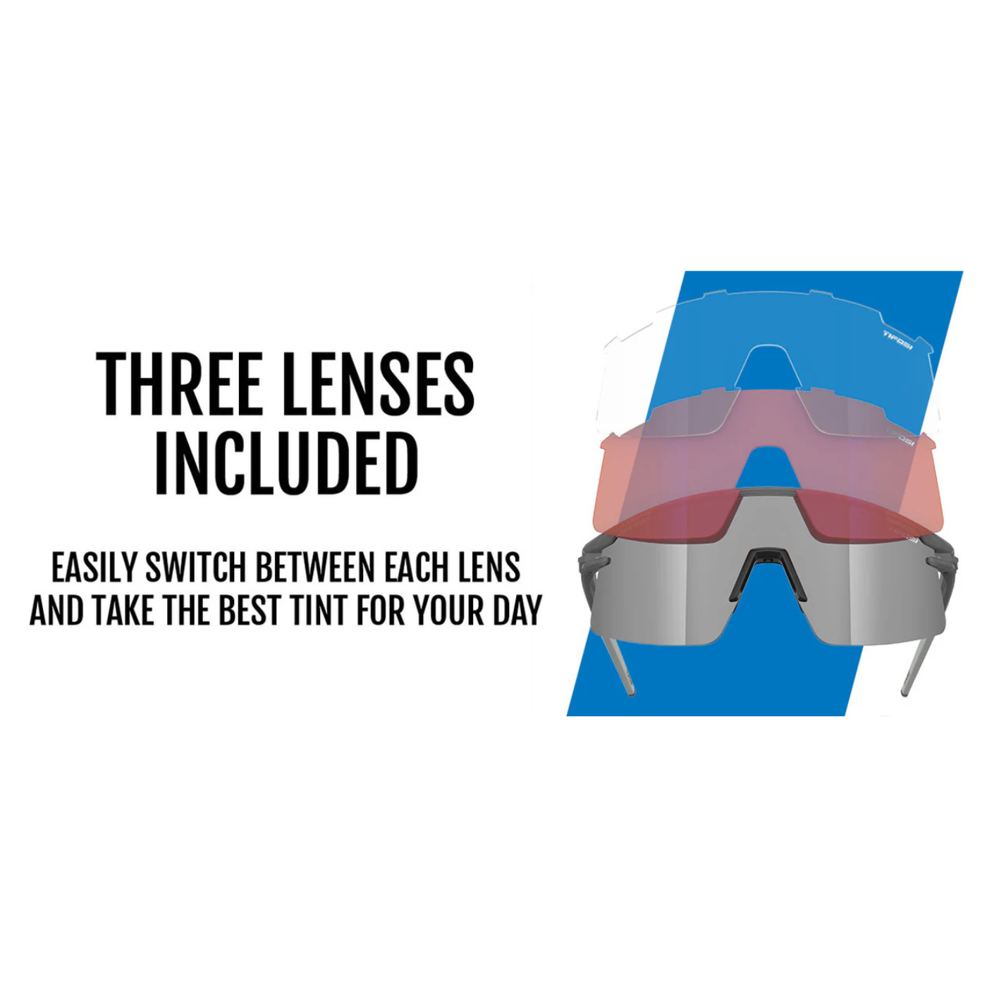 Tifosi Moab Lite - Satin Vapor | 3 Lenses