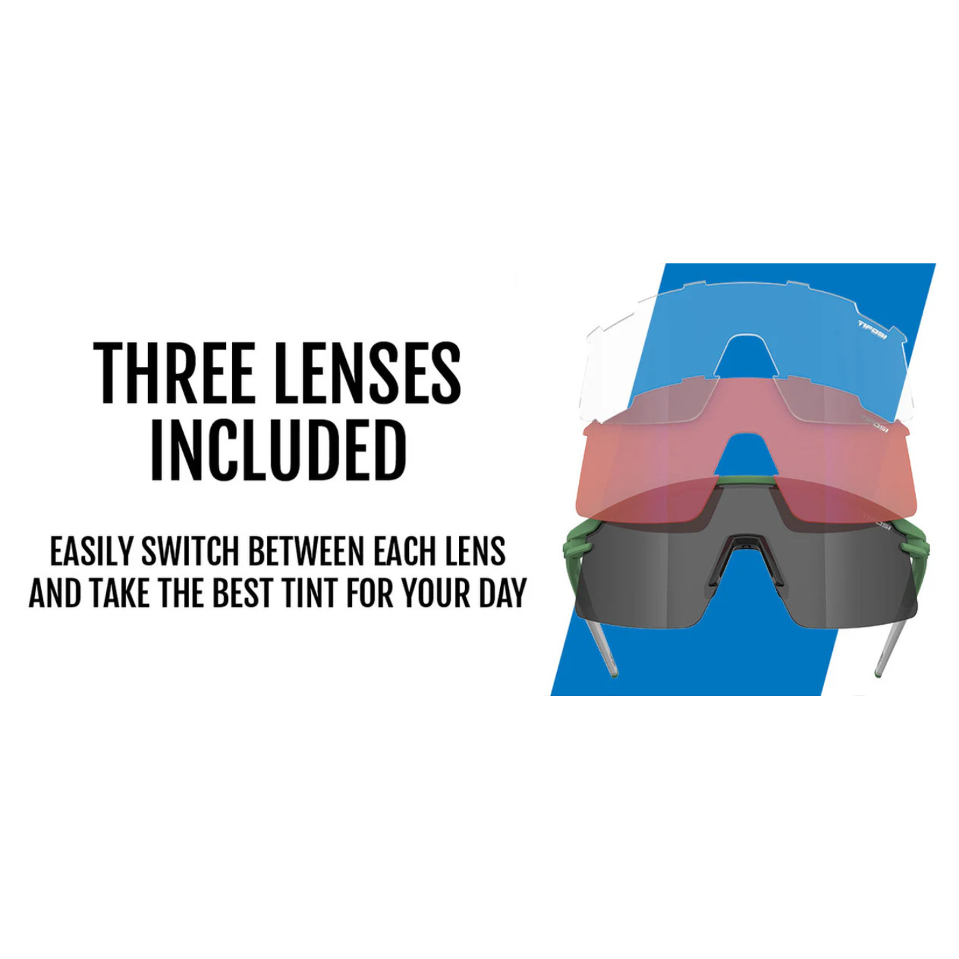 Tifosi Moab Lite - Trail Pine | 3 Lenses