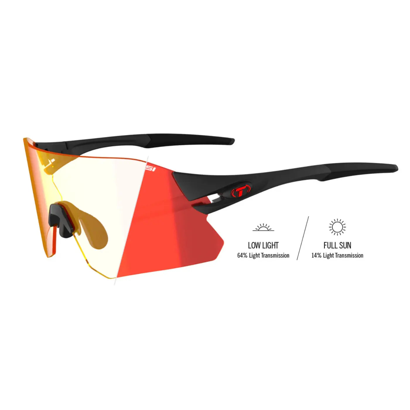 Tifosi Rail - Matte Black | Clarion Red Fototec Tifosi
