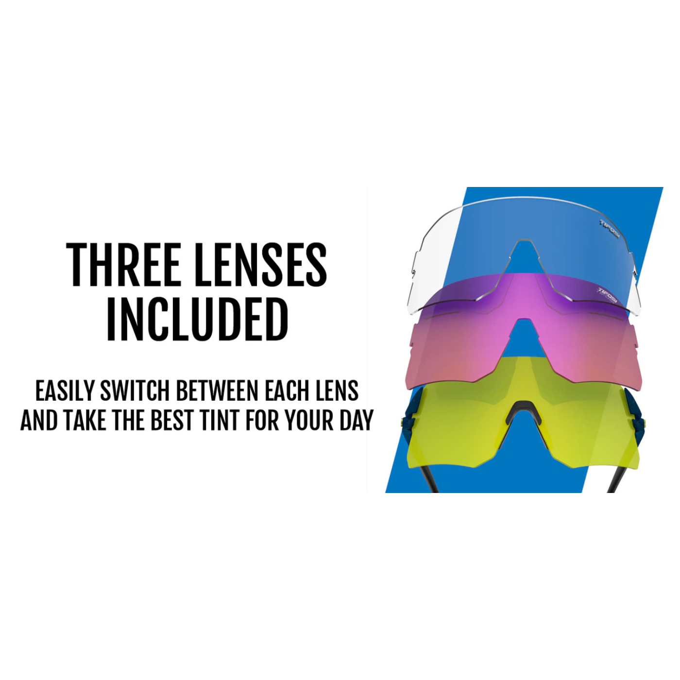 Tifosi Rail - Midnight Navy | 3 Lenses