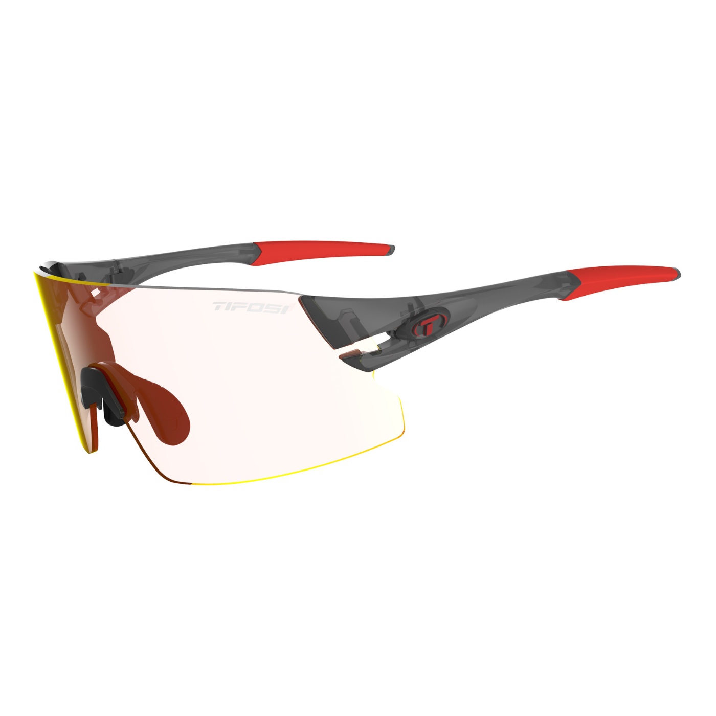 Tifosi Rail XC - Satin Vapor | Clarion Red Fototec Lens