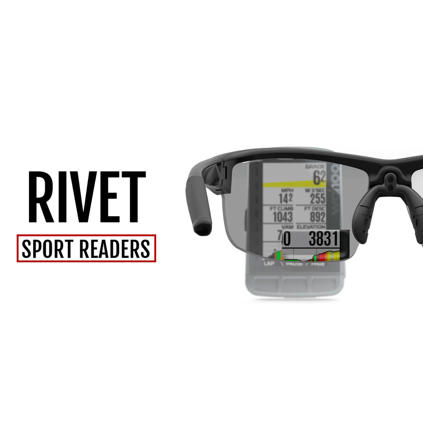 Tifosi Rivet Readers - Blackout | Clarion Red Fototec Lens | +1.5