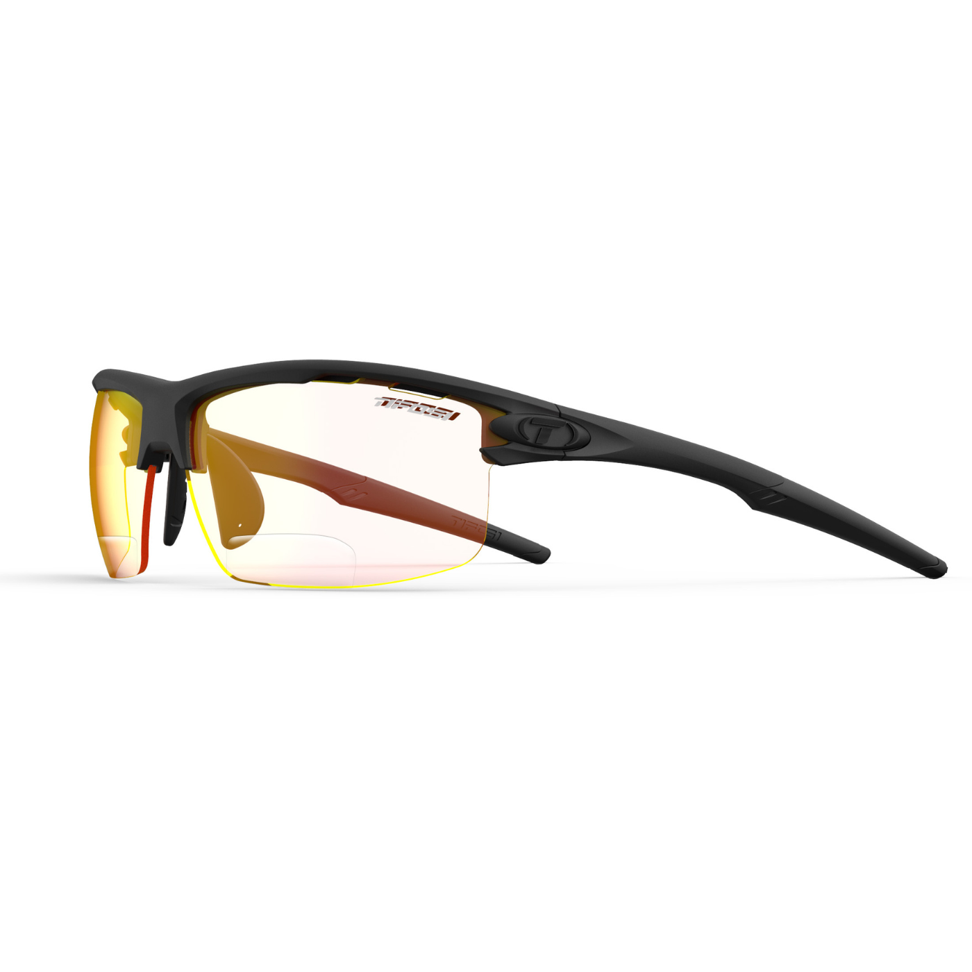 Tifosi Rivet Readers - Blackout | Clarion Red Fototec Lens | +1.5