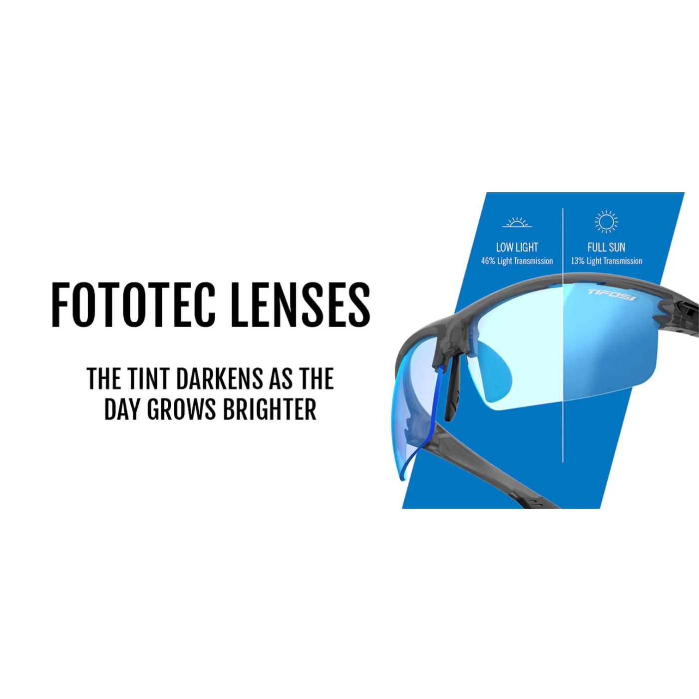 Tifosi Rivet - Satin Vapor | Clarion Blue Fototec Lens