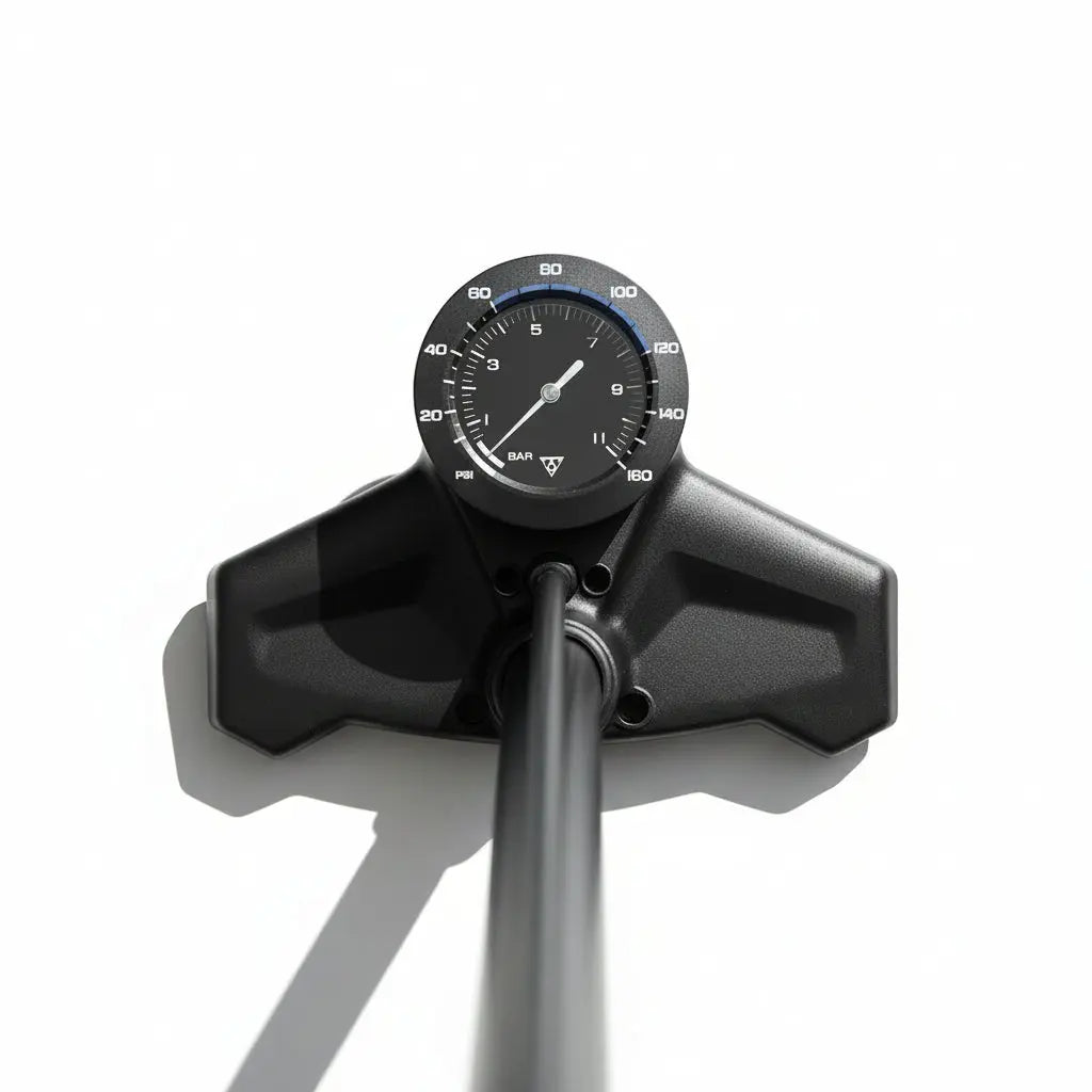 Topeak JoeBlow Roadie EX Floor Pump - Black/Blue Topeak