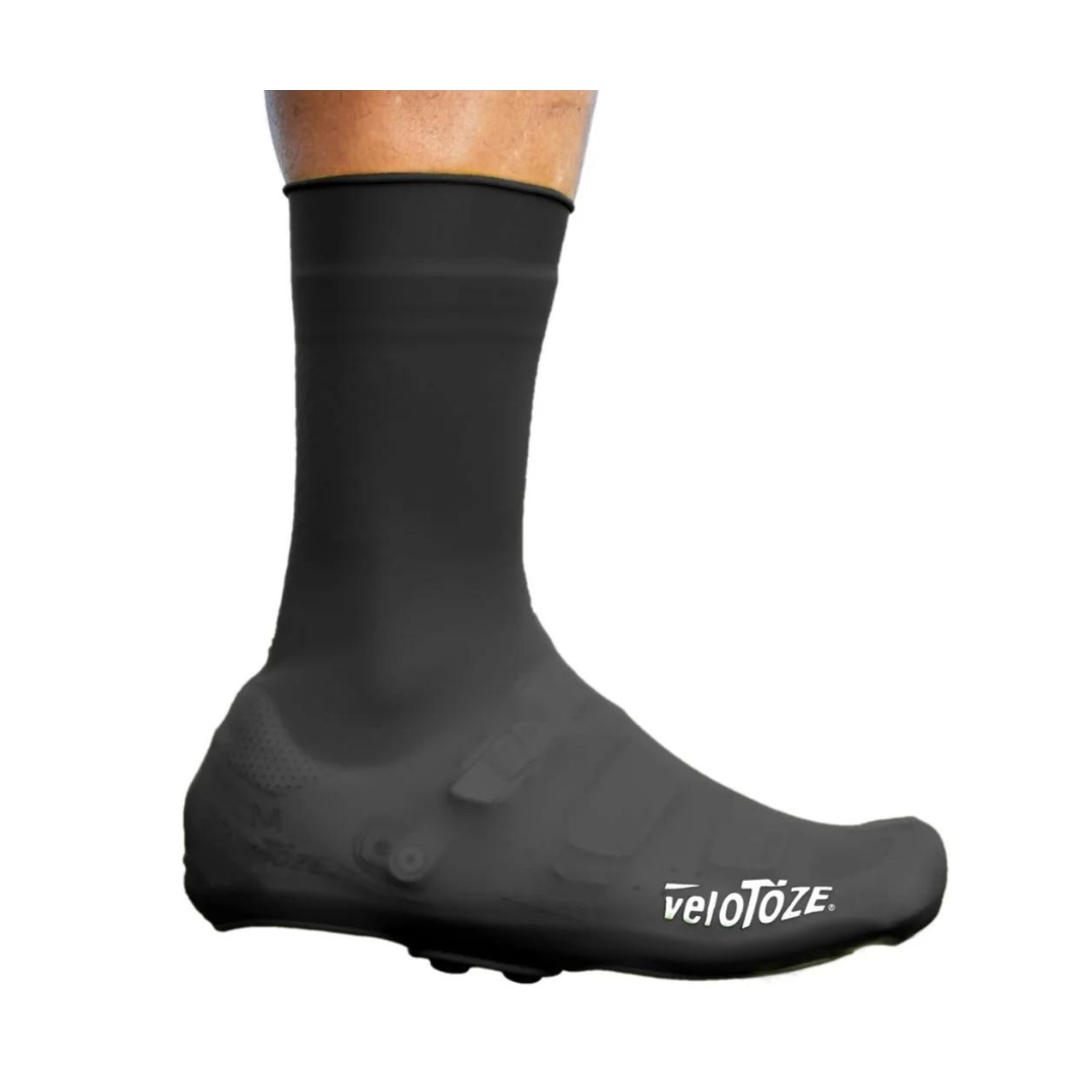 VeloToze Tall Silicone Shoe Covers - With Snaps | Black