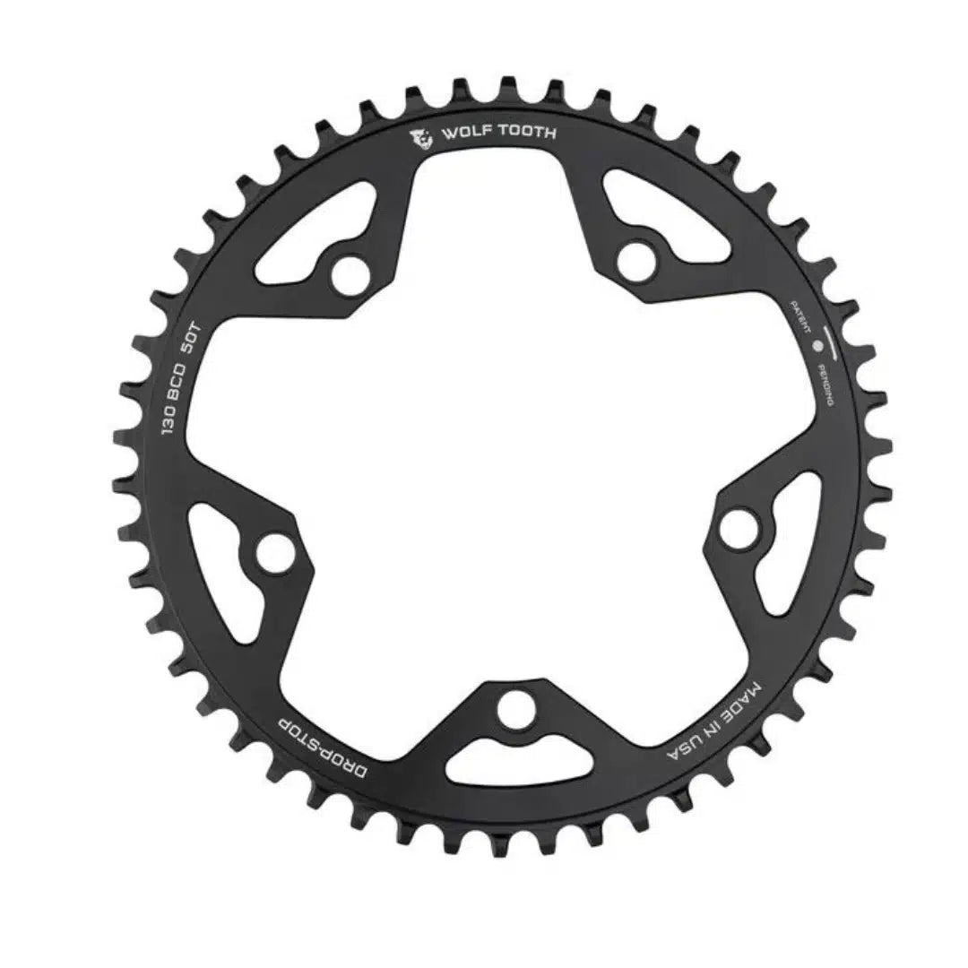 Wolf Tooth 130 BCD Road and Cyclocross Chainring - 46t | 130 BCD | 5-Bolt