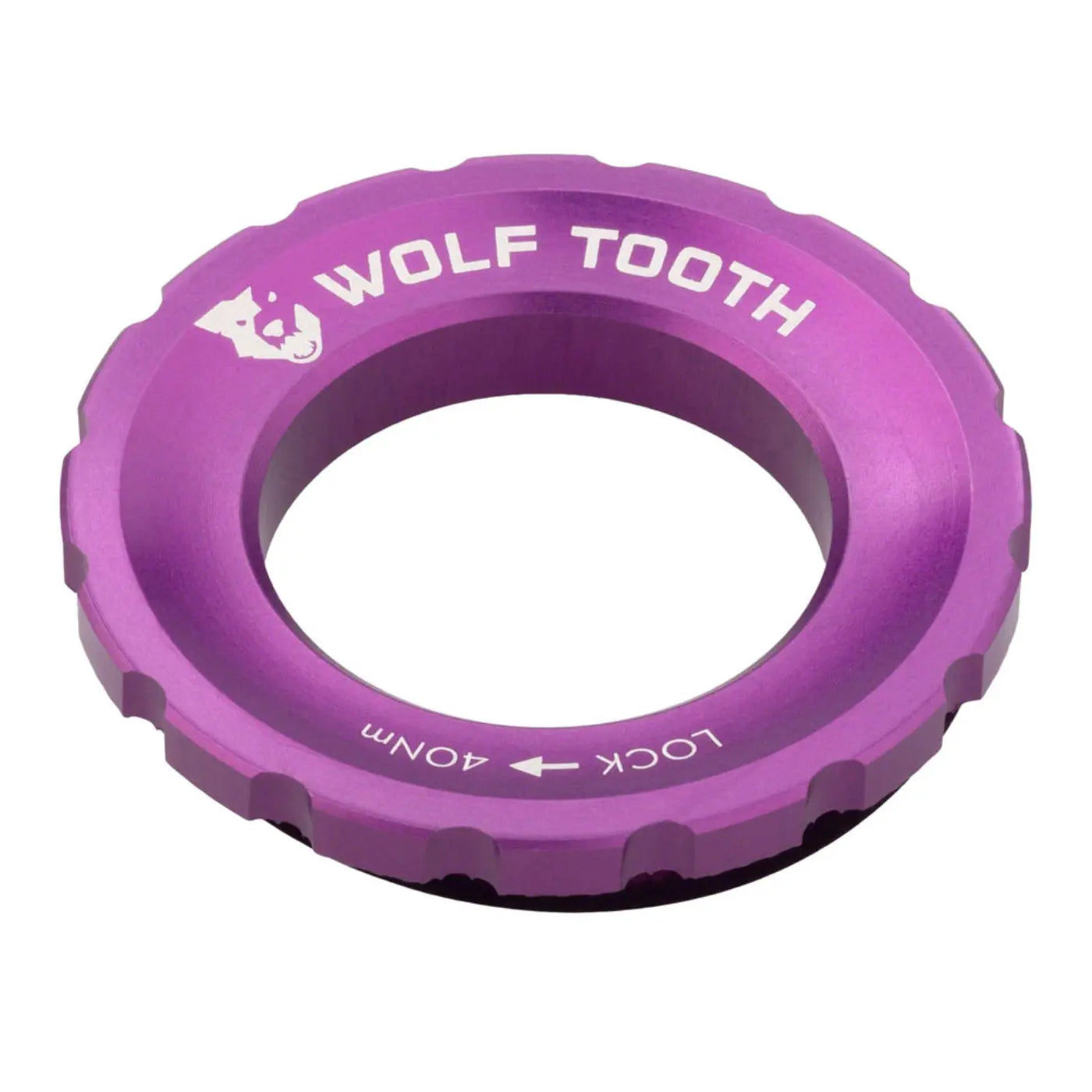 Wolf Tooth CenterLock Rotor Lockring - External Splined | Ultraviolet Purple Wolf Tooth
