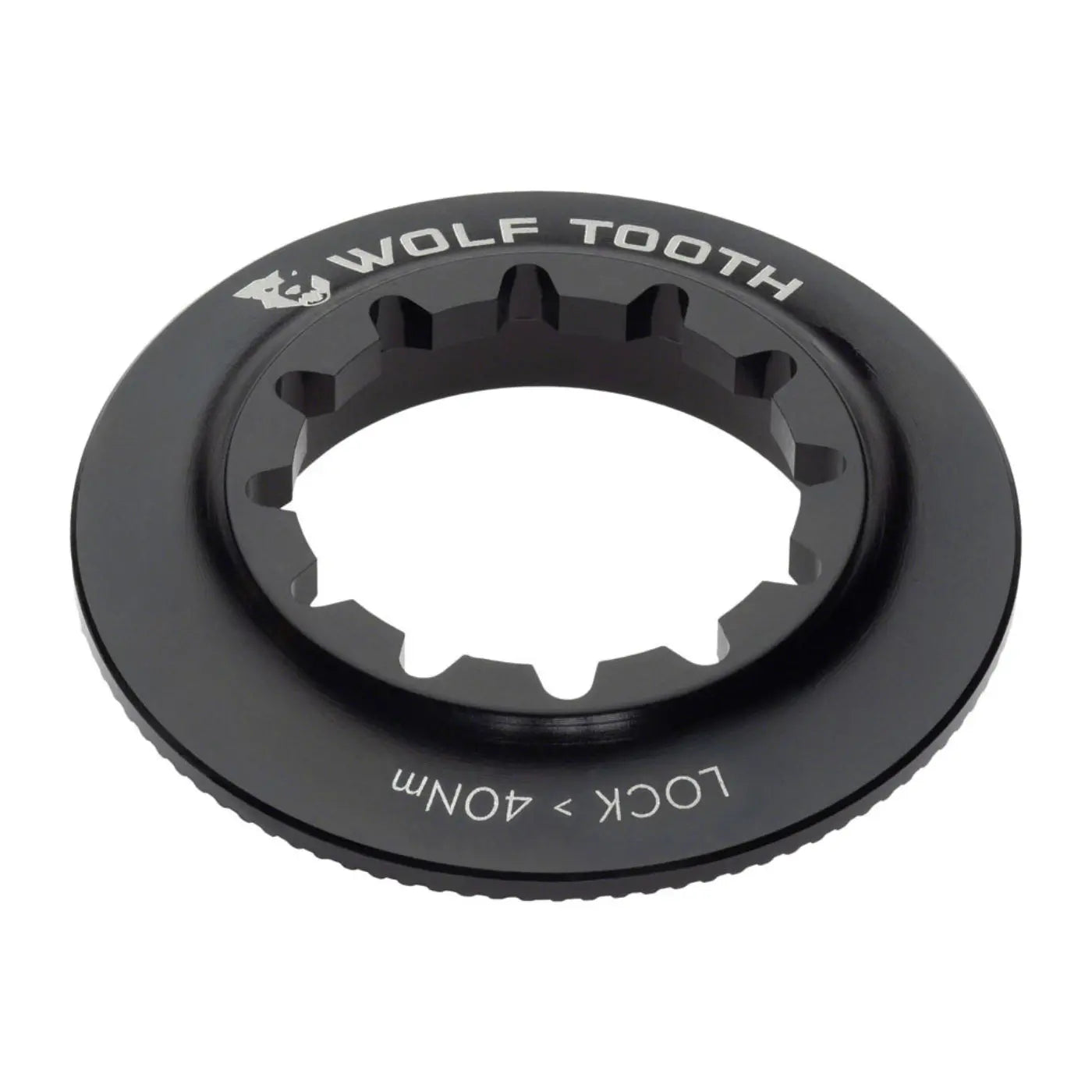 Wolf Tooth Centerlock Rotor Lockring - Internal Splined | Black Wolf Tooth
