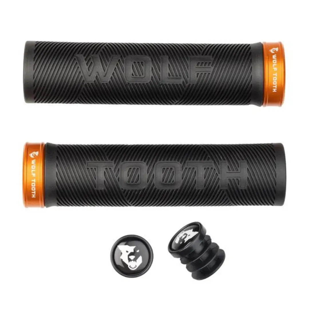 Wolf Tooth Echo Lock-On Grips - Black / Orange