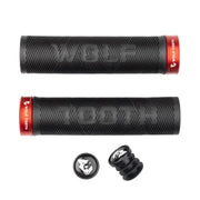 Wolf Tooth Echo Lock-On Grips - Black and Red