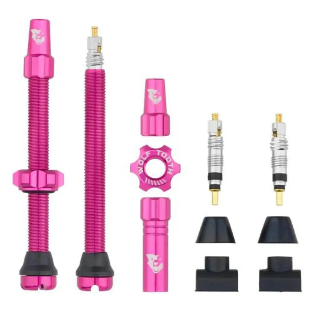 Wolf Tooth Tubeless Valve Stem Kit - 60mm | Pink