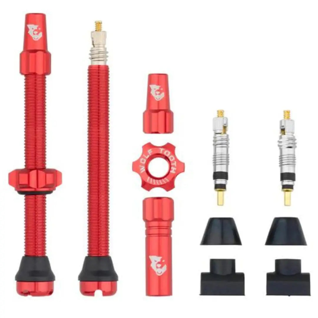 Wolf Tooth Tubeless Valve Stem Kit - 60mm | Red