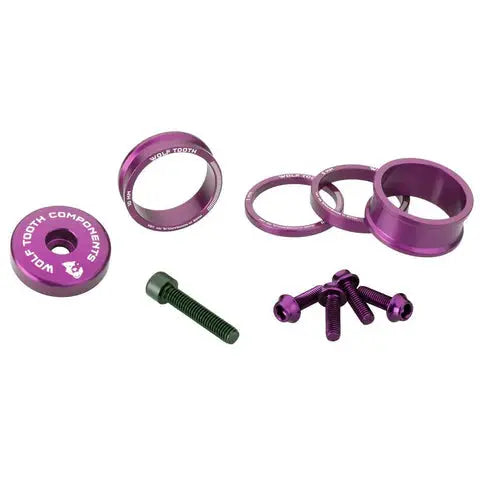 Wolf Tooth Anodized Headset Spacer Kit Wolf Tooth