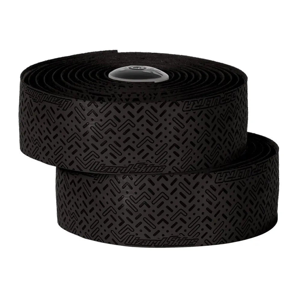 Lizard Skins DSP Ultra 2.7mm bar tape, Jet Black, wrapped texture detail
