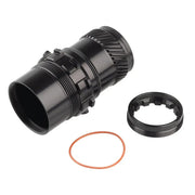 Chris King rear hub driveshell conversion, twin bearing XDR, black anodized alloy