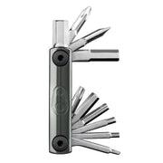 Crankbrothers F10+ Multi-Tool open view showing all 10 tools extended