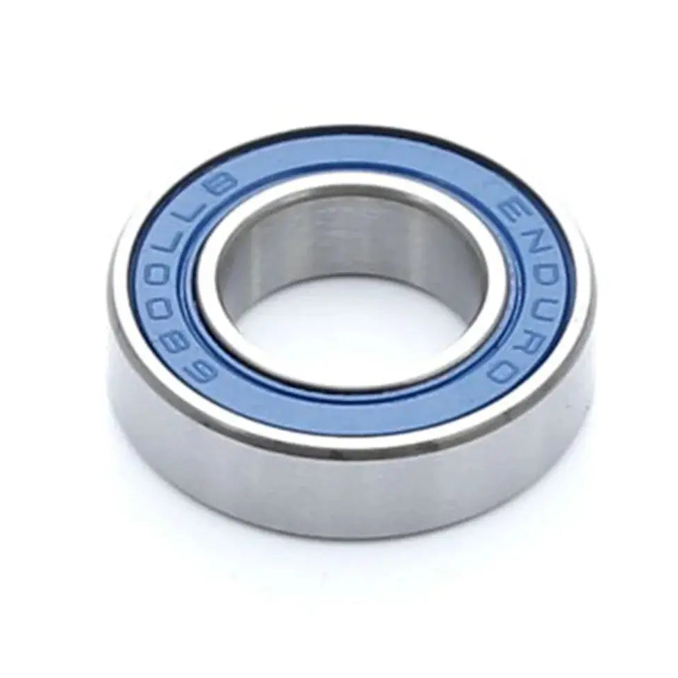 Enduro 6800 LLB ABEC-3 radial cartridge bearing 10mm x 19mm x 5mm with blue dual-lip labyrinth seals
