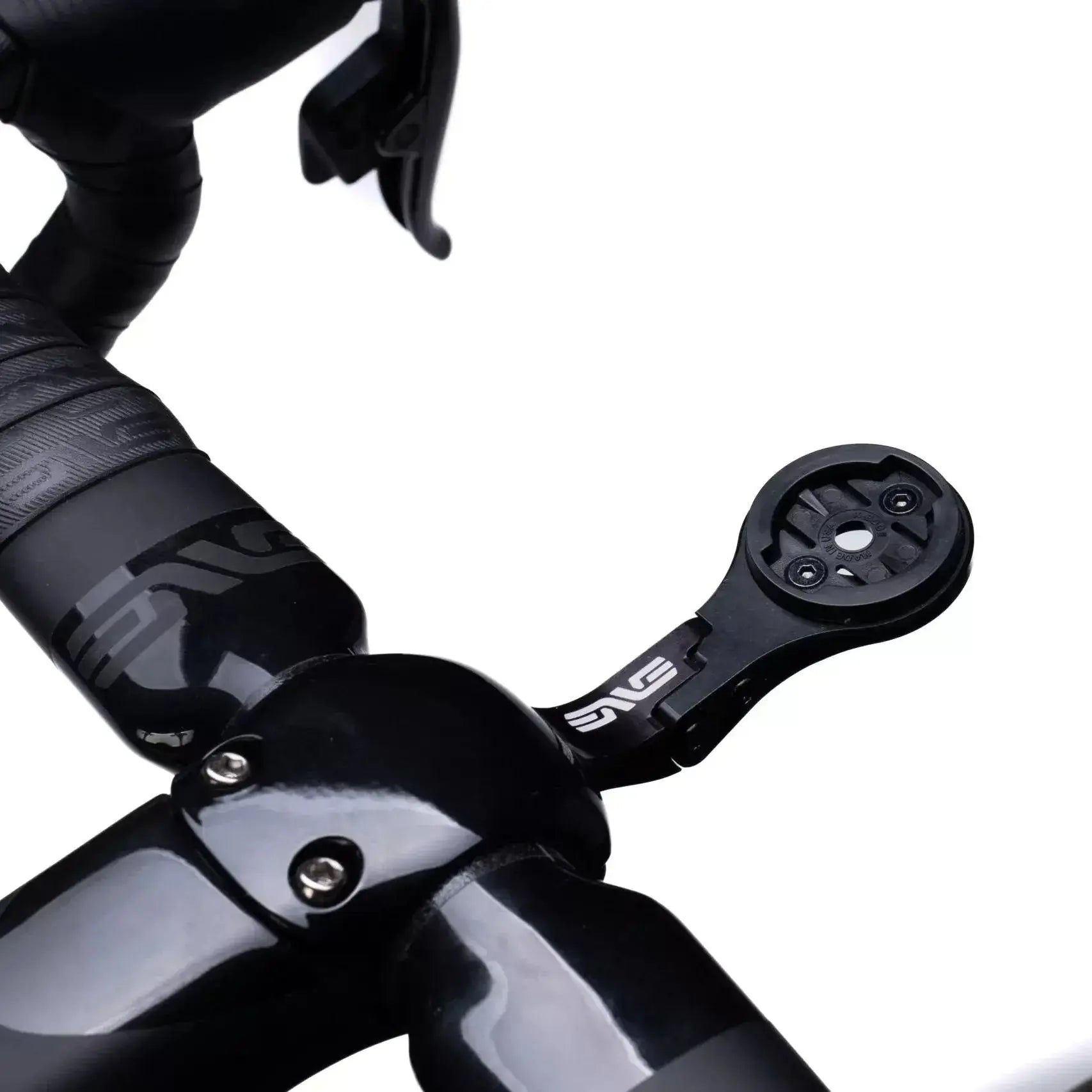 ENVE Adjustable Combo Mount in anodized black showing 25 degree adjustable computer mount design