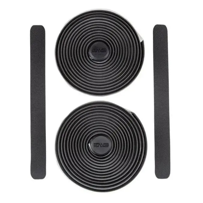 ENVE Handlebar Tape Gray rolls with finishing strips and bar end plugs