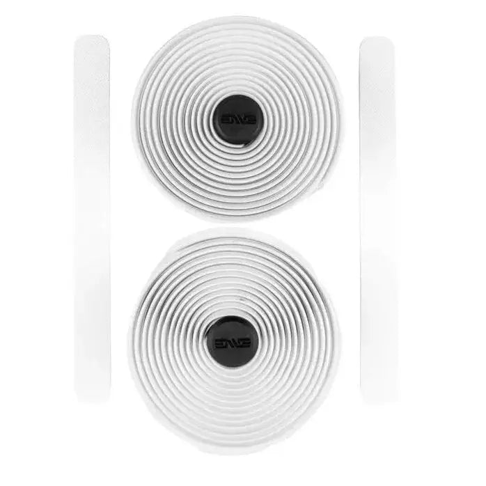 ENVE Handlebar Tape White rolls with finishing strips and bar end plugs