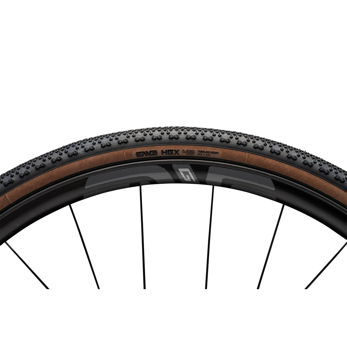 ENVE HEX Gravel Tire Tan, side view