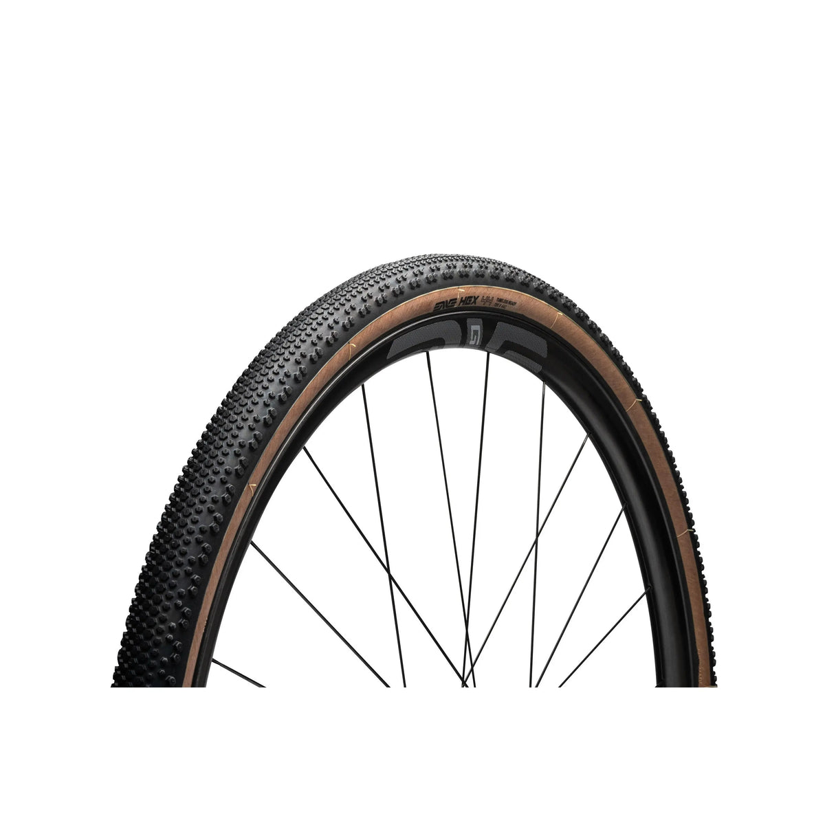 ENVE HEX Gravel Tire Tan, hexagonal tread pattern