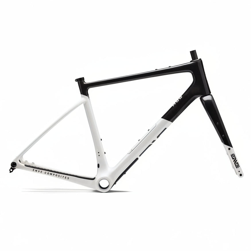 ENVE Mog carbon gravel frameset, Aspen White, drive side view