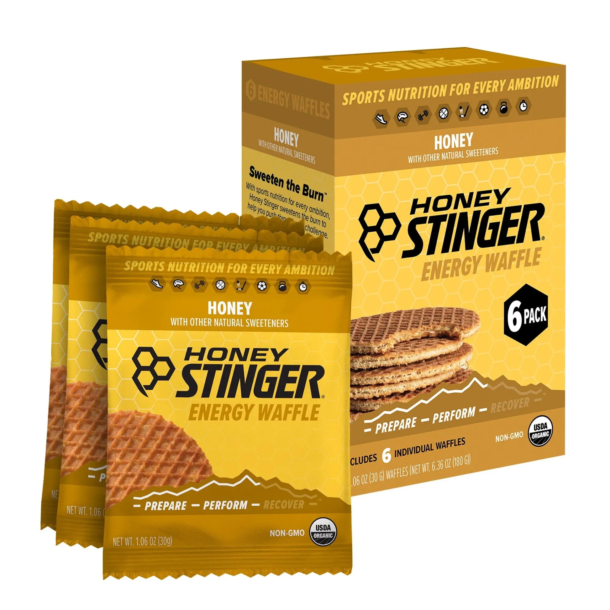 Honey Stinger Energy Waffle Honey Box of 6