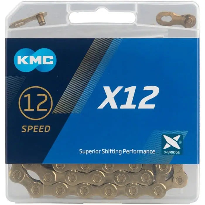 KMC X12 Chain - 12-Speed | 126 Links | Gold