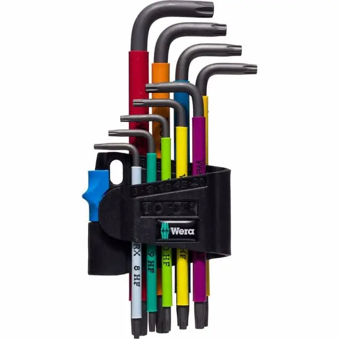 Wera 967/9 TX Multicolour HF 1 L-key set with holding function - 9 pieces