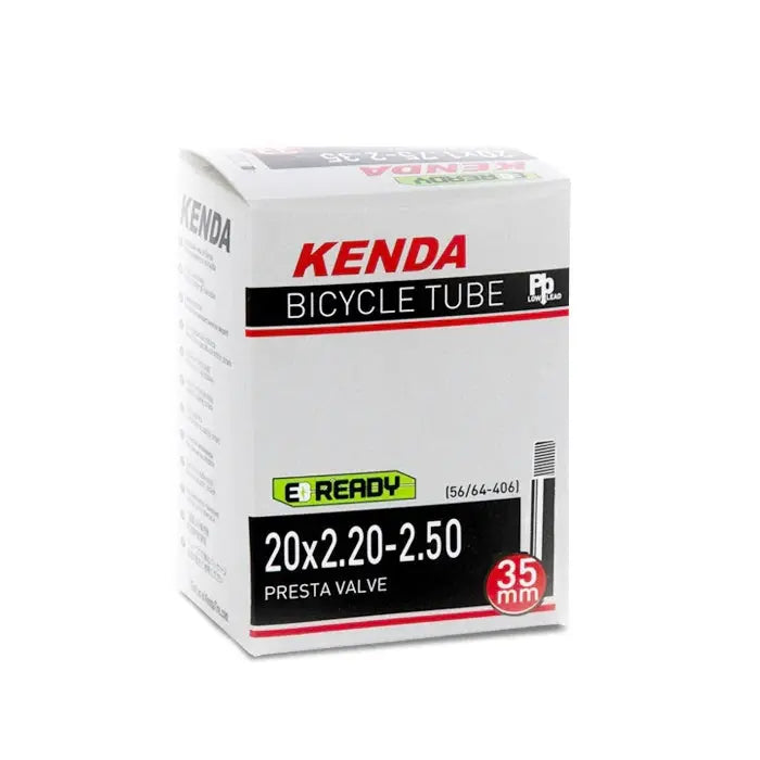 Kenda Tube 20 x 2.80-3.00 with 35mm Schrader valve, black butyl rubber bicycle inner tube